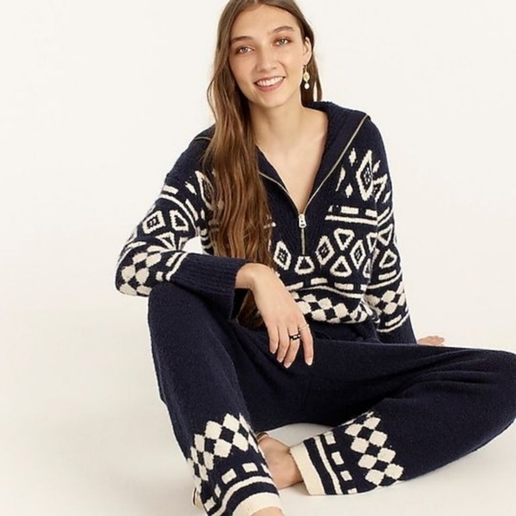 Jcrew Navy Sweater set in Size XL - Picture 3 of 4